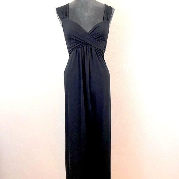 Hale Bob Tie Back Jersey Silk Stretch Maxi Dress - Picture 1 of 16
